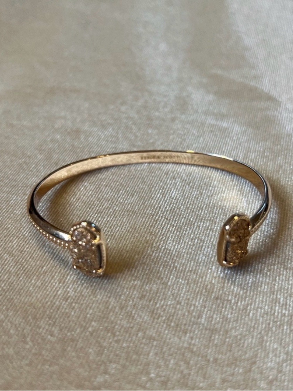 Kendra Scott Rose Gold Drusy Open Cuff 2444